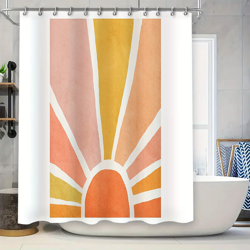 Sunrise Home Textiles & Apparel - Sunrise Shower Curtain Bohemian Backdrop Bathroom
