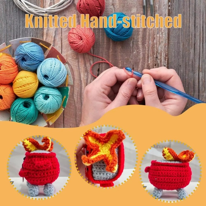 Handmade Crochet Dumpster Fire - Home And Textiles Today ulasan dan harga