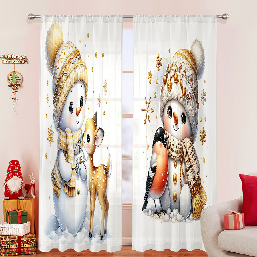 2PCS Digital Print Sheer Curta - Curtain Sheer Voile ulasan dan harga