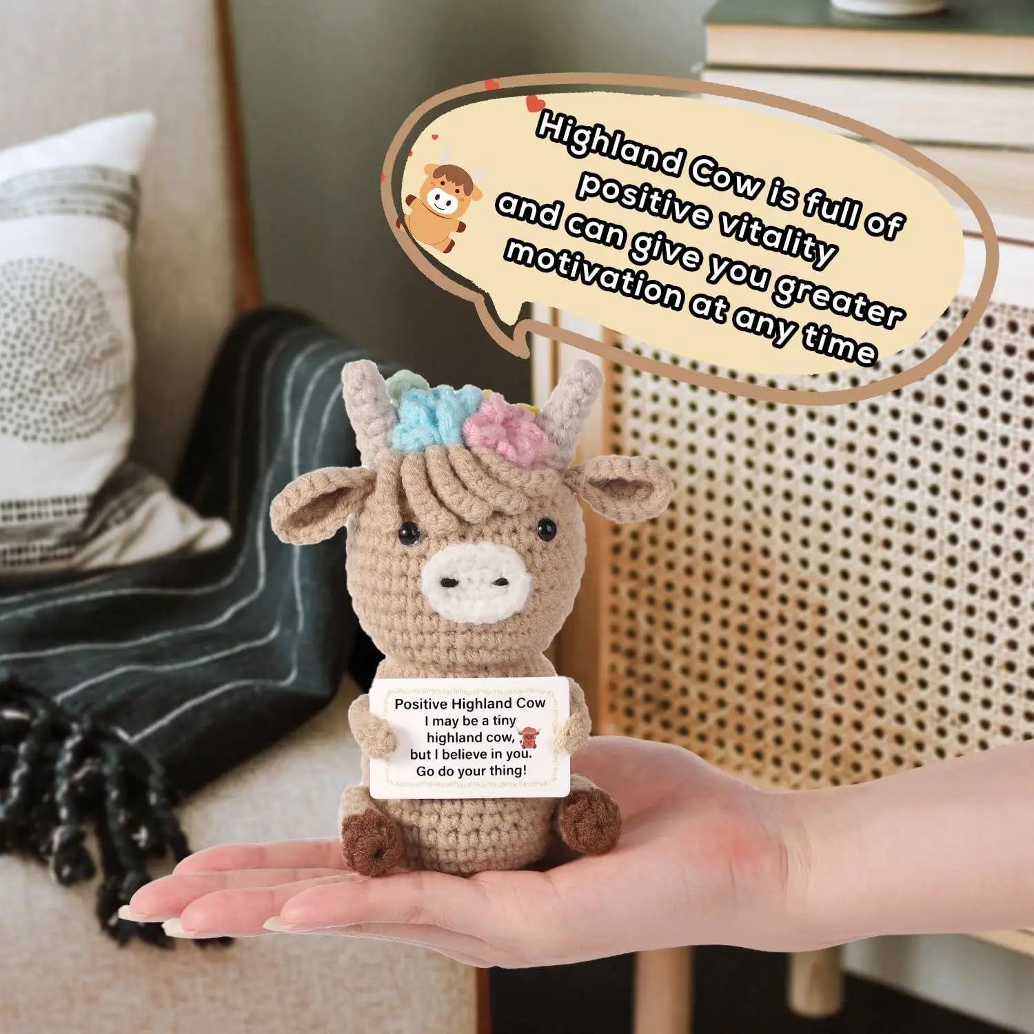 Crochet Emotional Cow Doll Dec - Home And Textiles Today ulasan dan harga