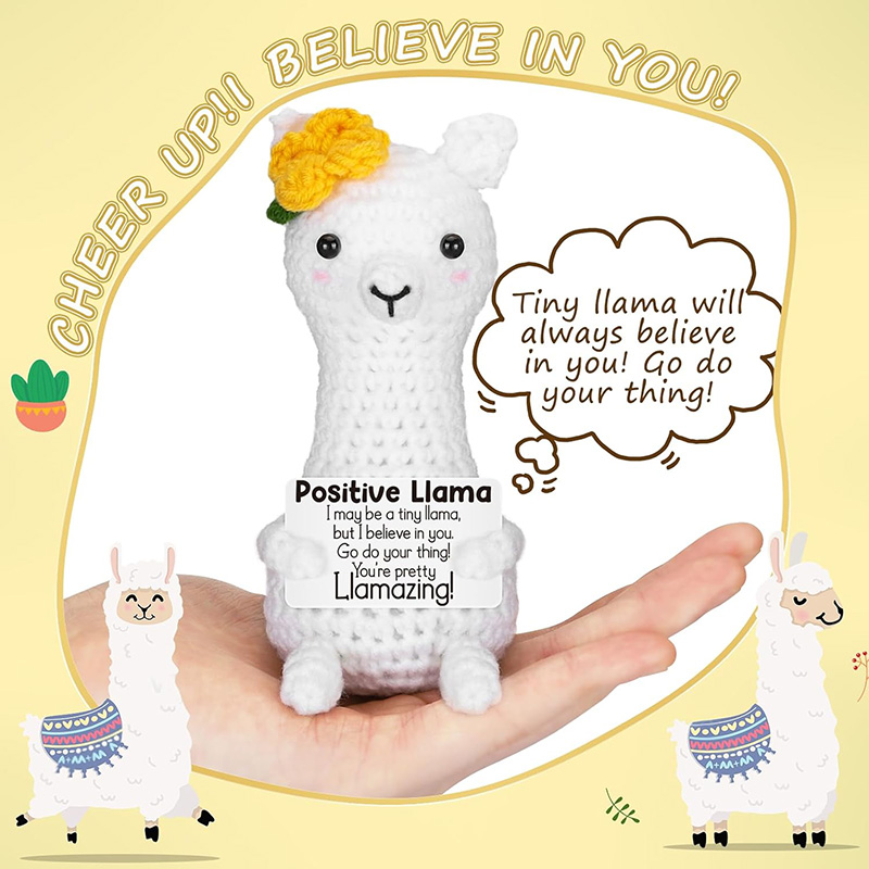 Funny Handmade Crochet Llama P - Home And Textiles Today ulasan dan harga