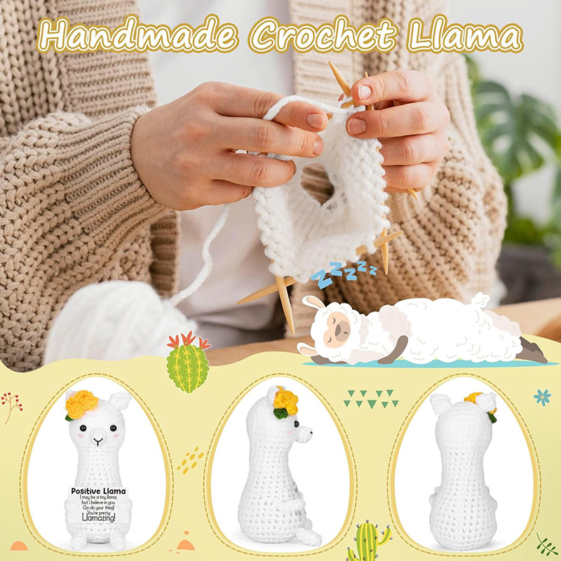 Funny Handmade Crochet Llama P - Home And Textiles Today ulasan dan harga