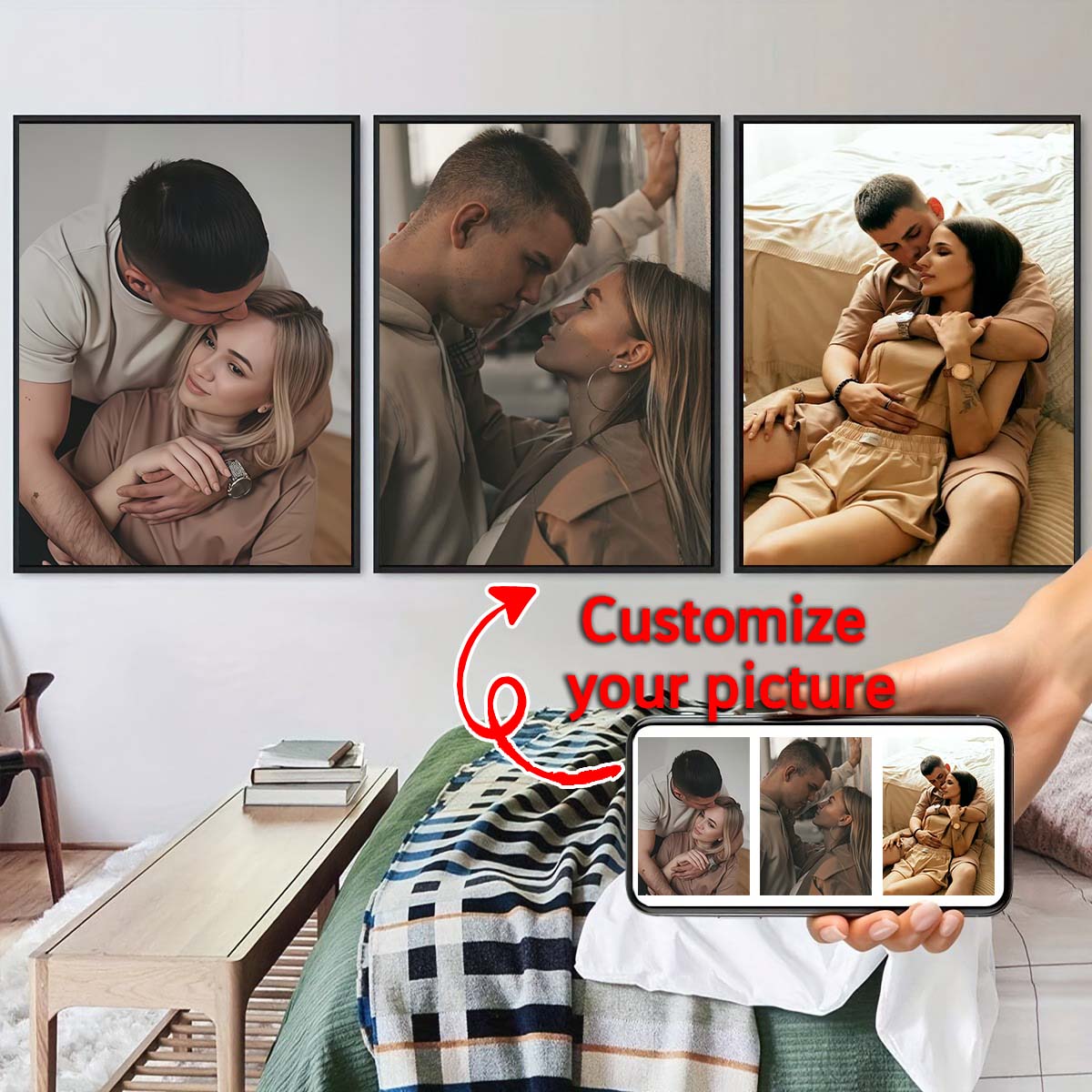 Triptych - 2D custom photo woo - Home And Textiles Today ulasan dan harga