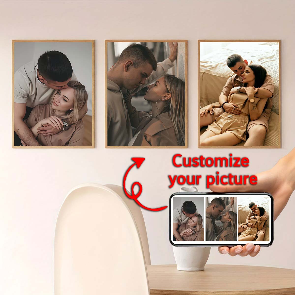 Triptych - 2D custom photo woo - Home And Textiles Today ulasan dan harga