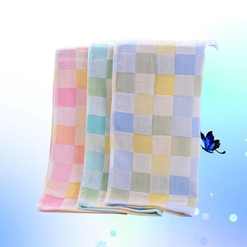 3Pcs Double-Layer Gauze Towels - Home Textiles Towel Set ulasan dan harga