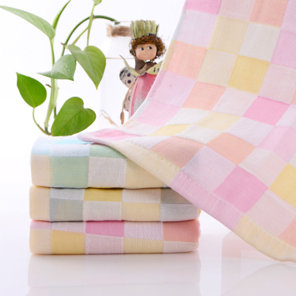 3Pcs Double-Layer Gauze Towels - Home Textiles Towel Set ulasan dan harga