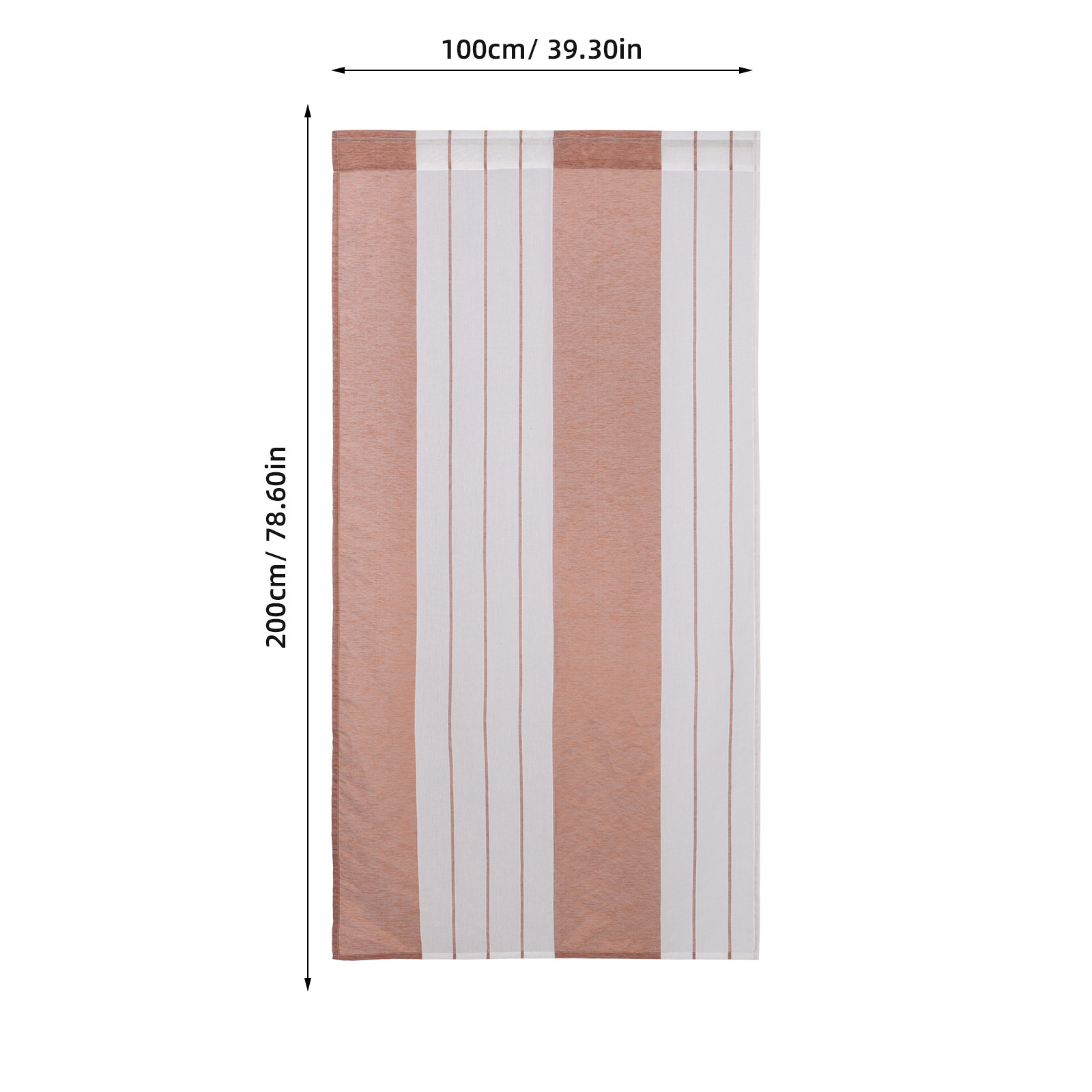 Multicolor Striped Window Shee - Curtain Sheer Voile ulasan dan harga