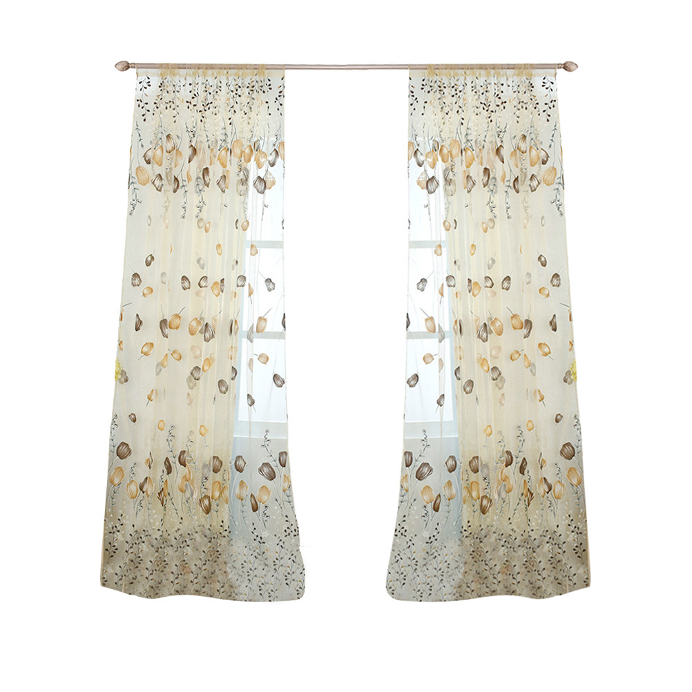 100x200cm Tulip Voile Curtains - Curtain Sheer Voile ulasan dan harga
