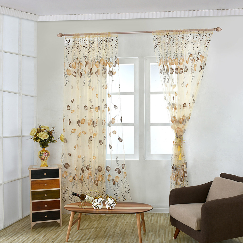 100x200cm Tulip Voile Curtains - Curtain Sheer Voile ulasan dan harga