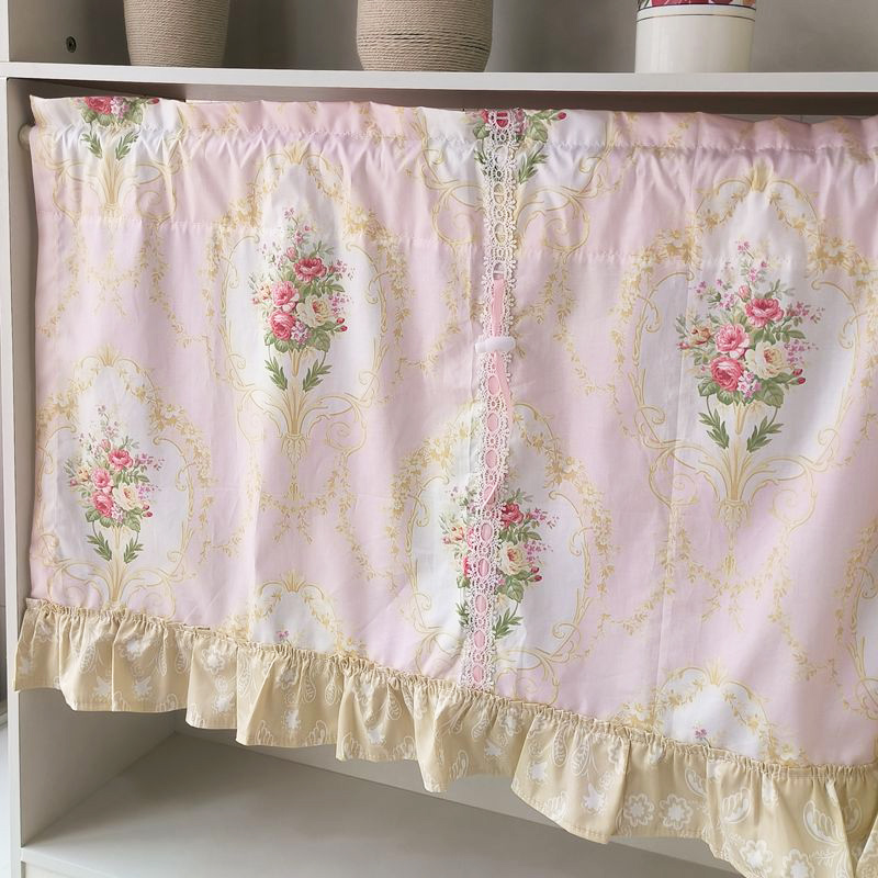 French Retro Pastoral Pink Sma - Curtain Sheer Voile ulasan dan harga
