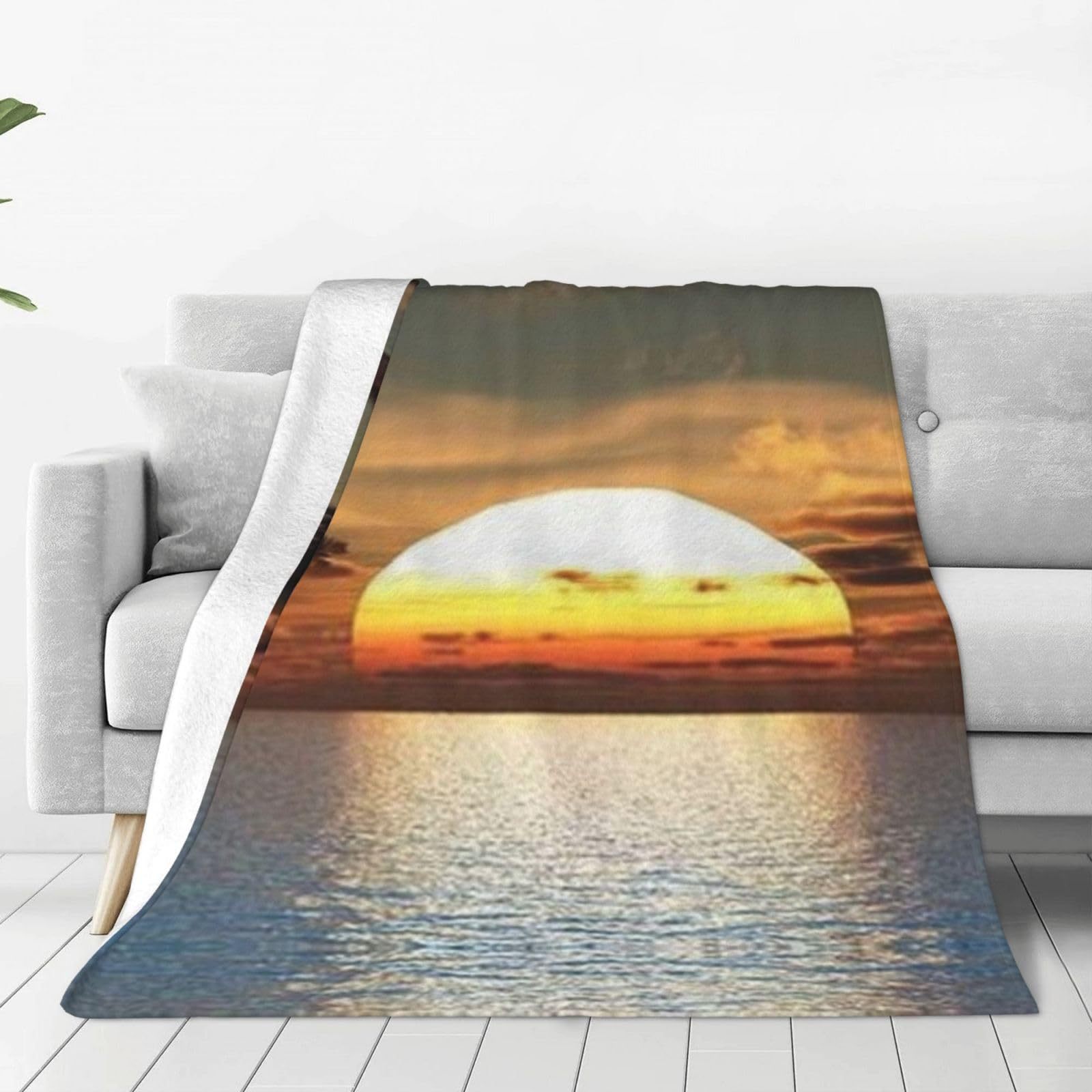 Tropical Ocean Sunrise Printed - Sunrise Home Textiles & Apparel ulasan dan harga