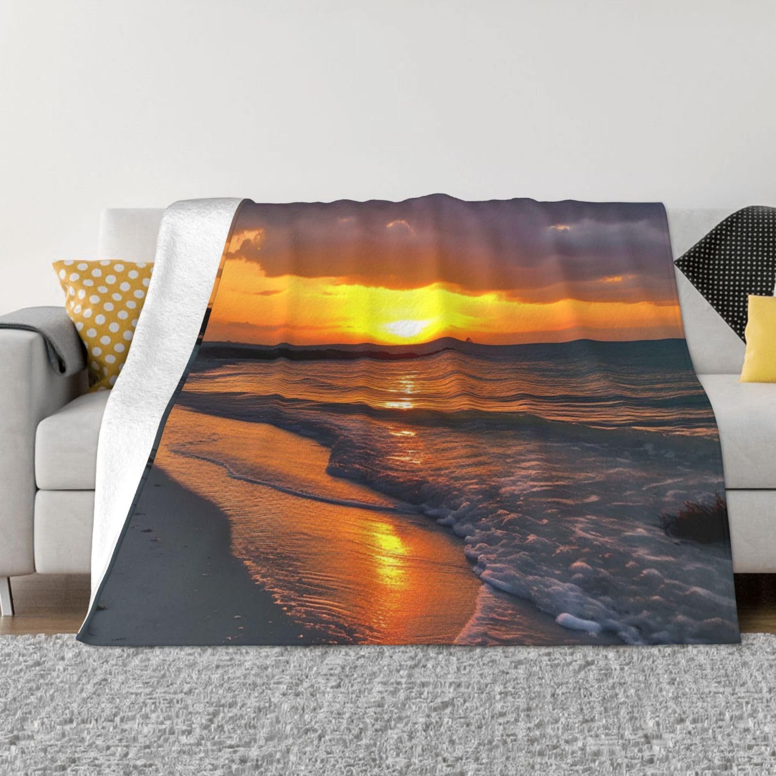 Tropical Ocean Sunrise Printed - Sunrise Home Textiles & Apparel ulasan dan harga