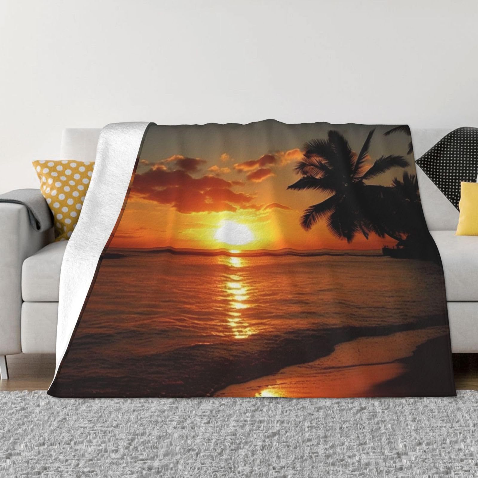 Tropical Ocean Sunrise Printed - Sunrise Home Textiles & Apparel ulasan dan harga