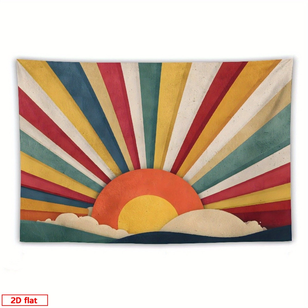 Boho Sunburst Retro Tapestry W - Sunrise Home Textiles & Apparel ulasan dan harga