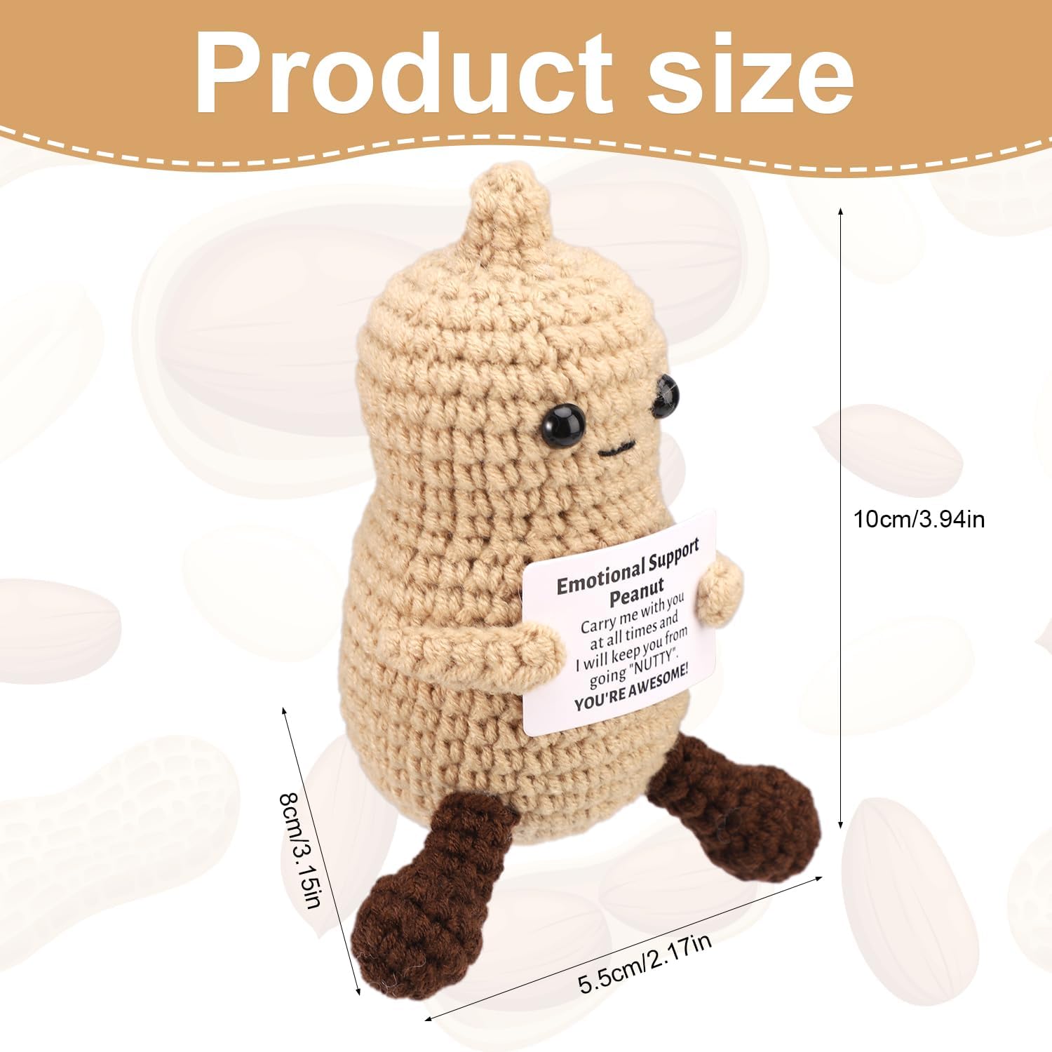 Funny Crochet Peanut Handmade  - Home And Textiles Today ulasan dan harga