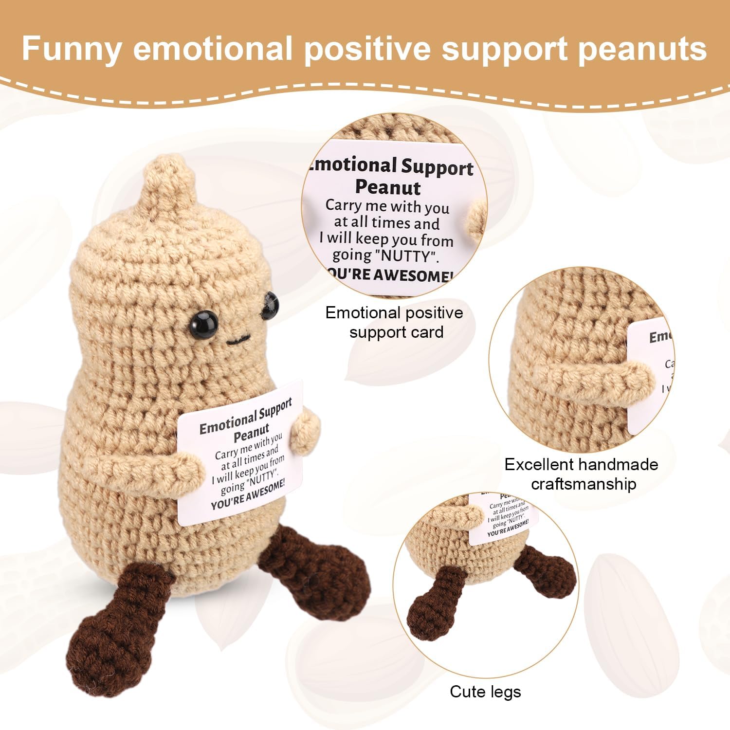 Funny Crochet Peanut Handmade  - Home And Textiles Today ulasan dan harga